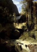 Karl Blechen Gorge at Amalfi oil on canvas